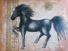 Abstrait Noir Cheval Moderne