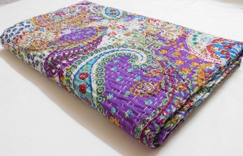 Couverture patchwork kantha - couverture,