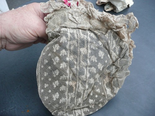 Coiffe ancienne dentelle à - en,
