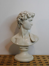 Buste à l'antique en faïence sculpture David Michel-Ange