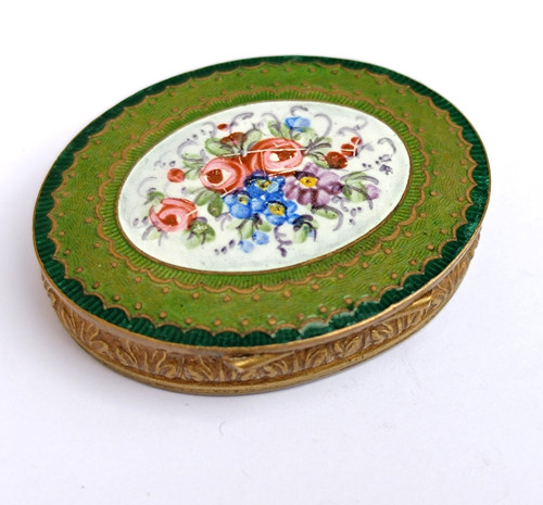 Boîte poudrier miniature