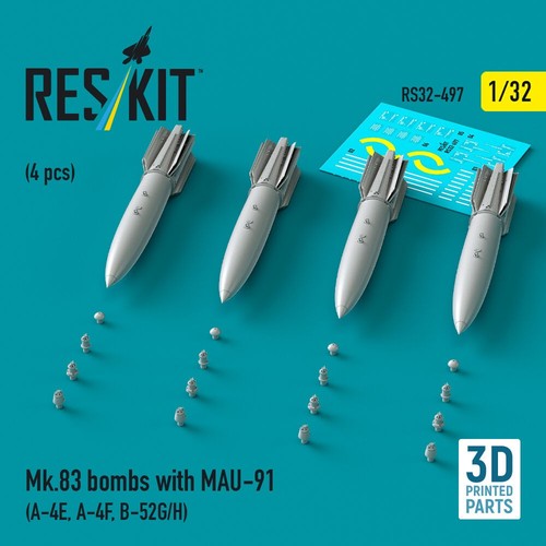 Bombs with mau 4 - mk.83,