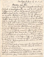 LETTRE AUTOGRAPHE de LOUIS