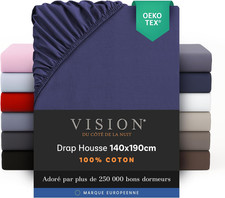 Drap Housse - 100% Coton Lit