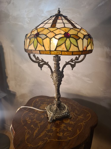Lampe bronze rocaille ancien - rocaille,