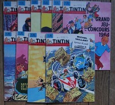 LOT 10 FASCICULES TINTIN