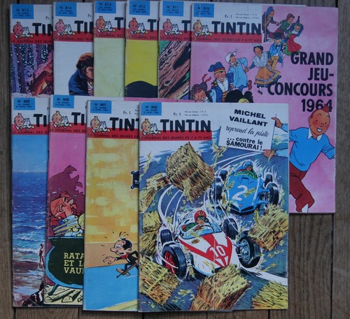 Lot fascicules tintin - 10,