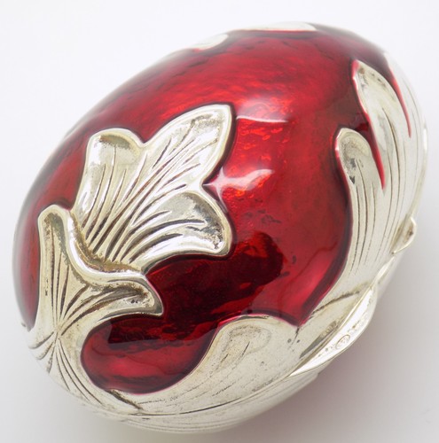 Boîte pilules œuf - boîte, argent