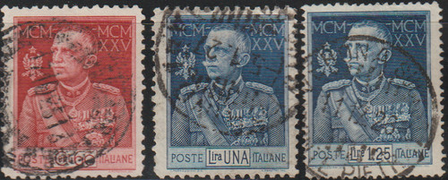 Italy scott 175 177 - italy, used