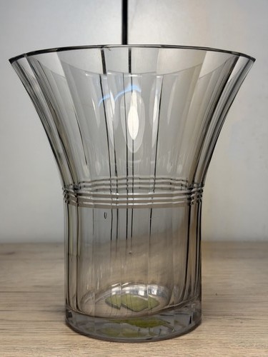 Vase décoratif verre fumé - vase,