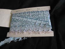 Ancien galon décoratif bleu