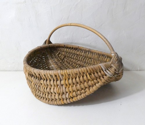 Ancien panier rotin forme - rotin,