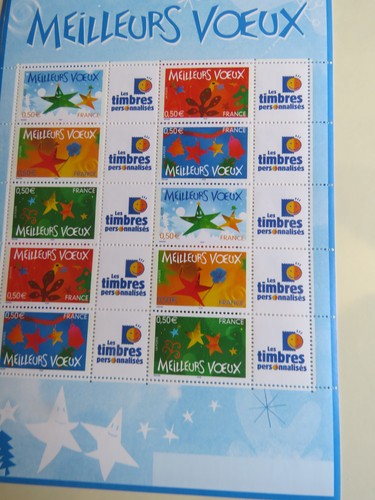 Feuille personnalisee timbres - personnalisee,