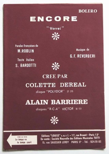 Partition double sheet - , music