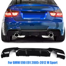 DIFFUSEUR ARRIERE M PERFORMANCE NOIR BRILLANT POUR BMW SERIE 3 E90 E91 PACK M