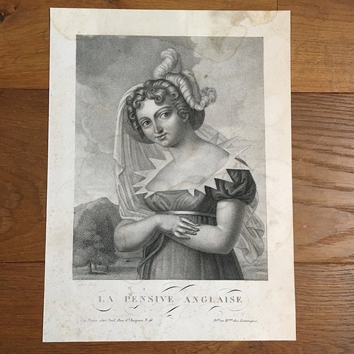 Gravure ancienne xixème - gravure, la