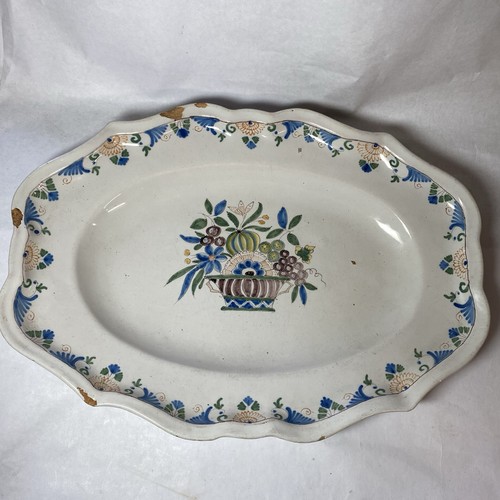 Plat faïence régionale - plat,