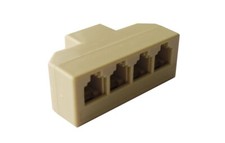 Diviseur Téléphonique 4 Sorties RJ11 Prise F F Téléphone Fax Modem PC