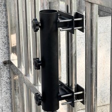 Porte-parasol en acier support de parasol de balcon longueur 11,4 pouces pour ut