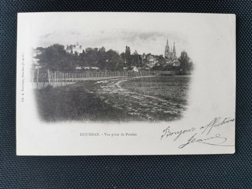 Cpa dourdan vue prise - 91,