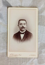 Photo Ancienne Carte de Visite CDV Portrait  Homme à Moustache  XIXe