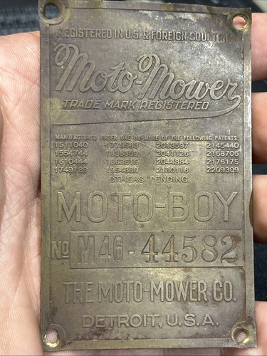 Vintage moto mower - moto-mower, moto-boy