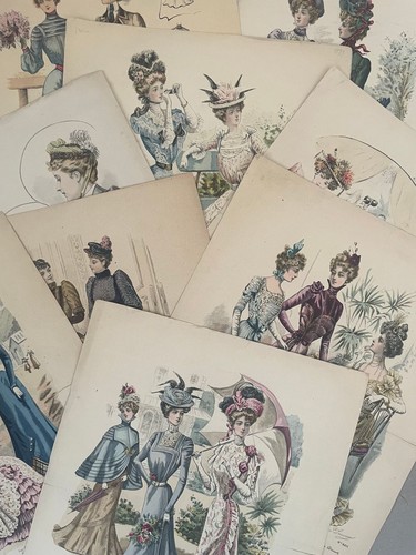 Lot gravures de mode - de,