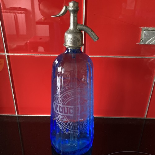 Bouteille bleue siphon bière - bouteille,