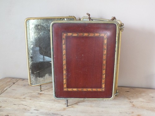 Rare miroir triptyque - +, de