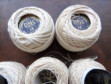 2 Pelotes Cordonnet Spécial N°15 ECRU NATUREL- DMC