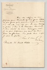 François Guizot - Lettre