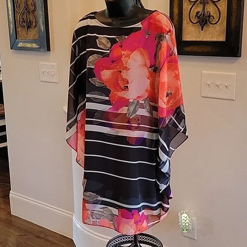 Trina turk floral - dress, with