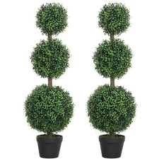 HOMCOM Lot de 2 arbres