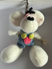 Diddl - porte-clé en peluche avec Salopette Bleue