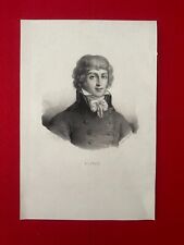 GCO61-GRAVURE ORIGINALE-LOUIS ANTOINE DE St JUST-RÉVOLUTIONNAIRE-[GREVEDON]-1824