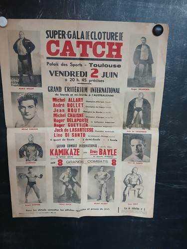 Affiche catch toulouse - de,