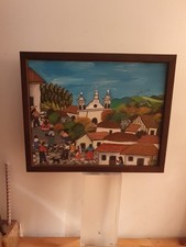 Rare Peinture Tableau  MARTA