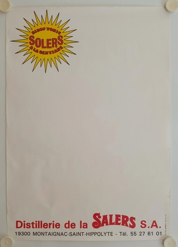 Affiche sirop tonic solers - tonic,