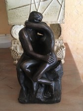 Le baiser de Rodin statue bronze reproduction 