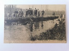 CPA SCENE DE CHASSE A COURRE