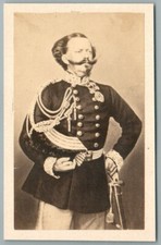 CDV Victor Emmanuel Roi Italie en uniforme Photo Re Vittorio Emanuele II Italia