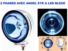 2 PHARES 16CM ANGEL EYE A LED SPECIAL CAMION TYPE LIGHTFORCE HELLA CIBIE OSCAR