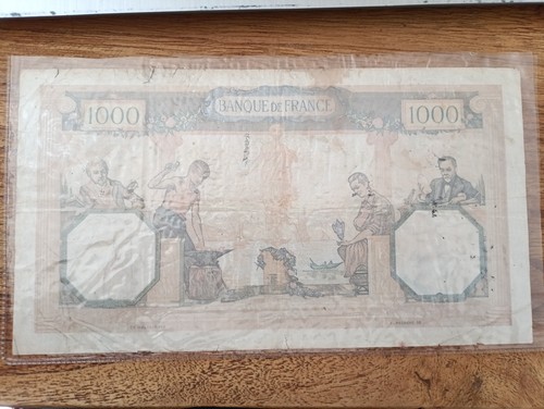 Billet 1000 francs - francs, ceres