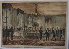 GRAVURE  S/BOIS AQUARELLEE