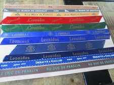 Tissus collector. Thème chocolat-Leonidas,a la mère de famille, Debauve & G. . .