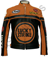 LUCKY STRIKE Blouson Moto Cuir