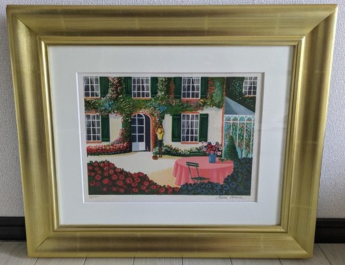 Bonnec garden lithograph - garden,