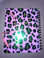 Carnet à spirale irisé rose