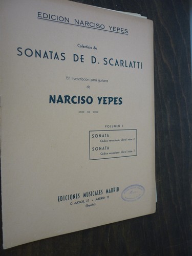 Partitions guitare scarlatti - partitions,