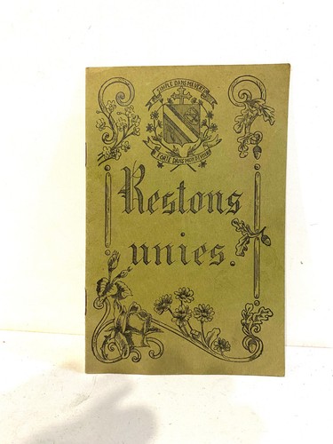 Livre restons unies vesoul - livre,